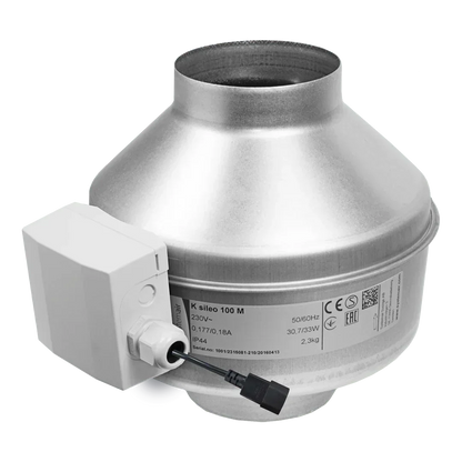 K Fan EC The K EC fan uses state of the art EC technology. The motor control and protection electronics are built into the