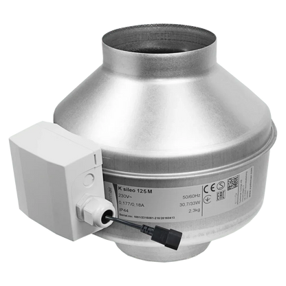 K Fan EC The K EC fan uses state of the art EC technology. The motor control and protection electronics are built into the