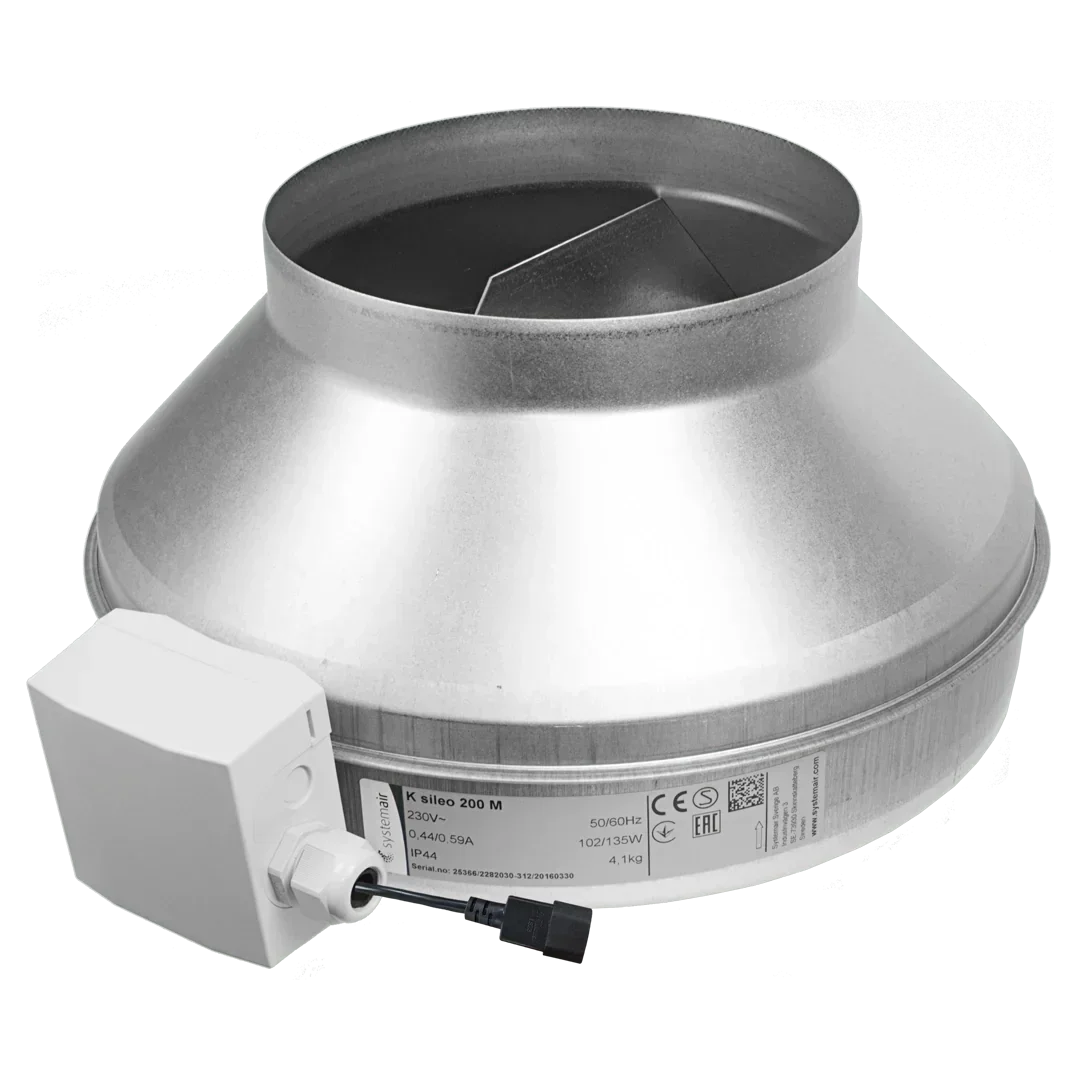 K Fan EC The K EC fan uses state of the art EC technology. The motor control and protection electronics are built into the