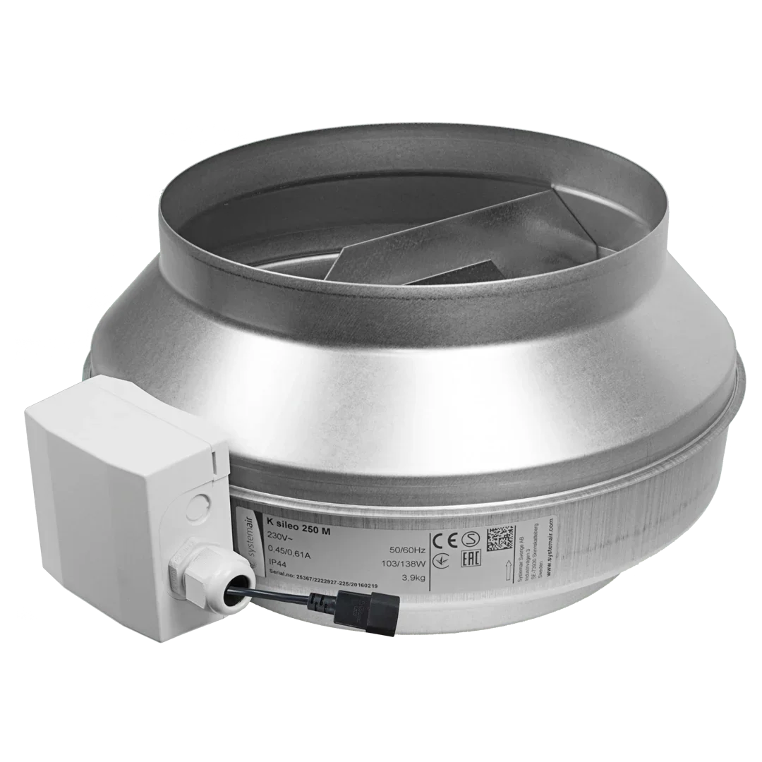 K Fan EC The K EC fan uses state of the art EC technology. The motor control and protection electronics are built into the