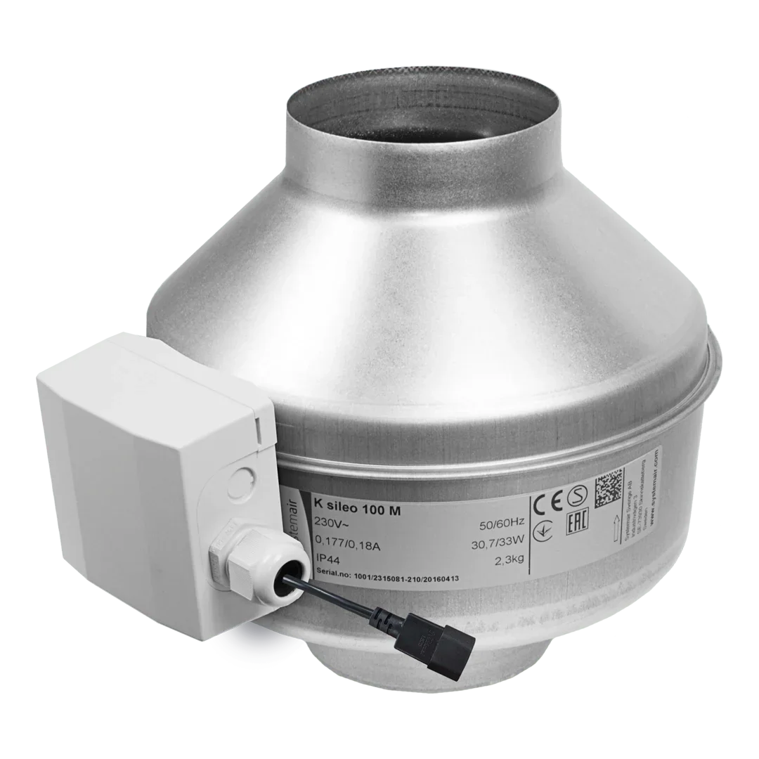 K Fan EC The K EC fan uses state of the art EC technology. The motor control and protection electronics are built into the