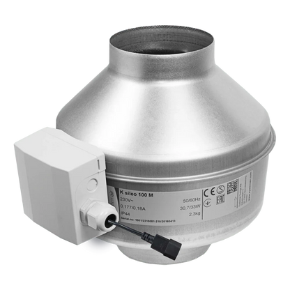 K Fan EC The K EC fan uses state of the art EC technology. The motor control and protection electronics are built into the
