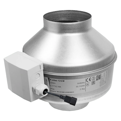 K Fan EC The K EC fan uses state of the art EC technology. The motor control and protection electronics are built into the