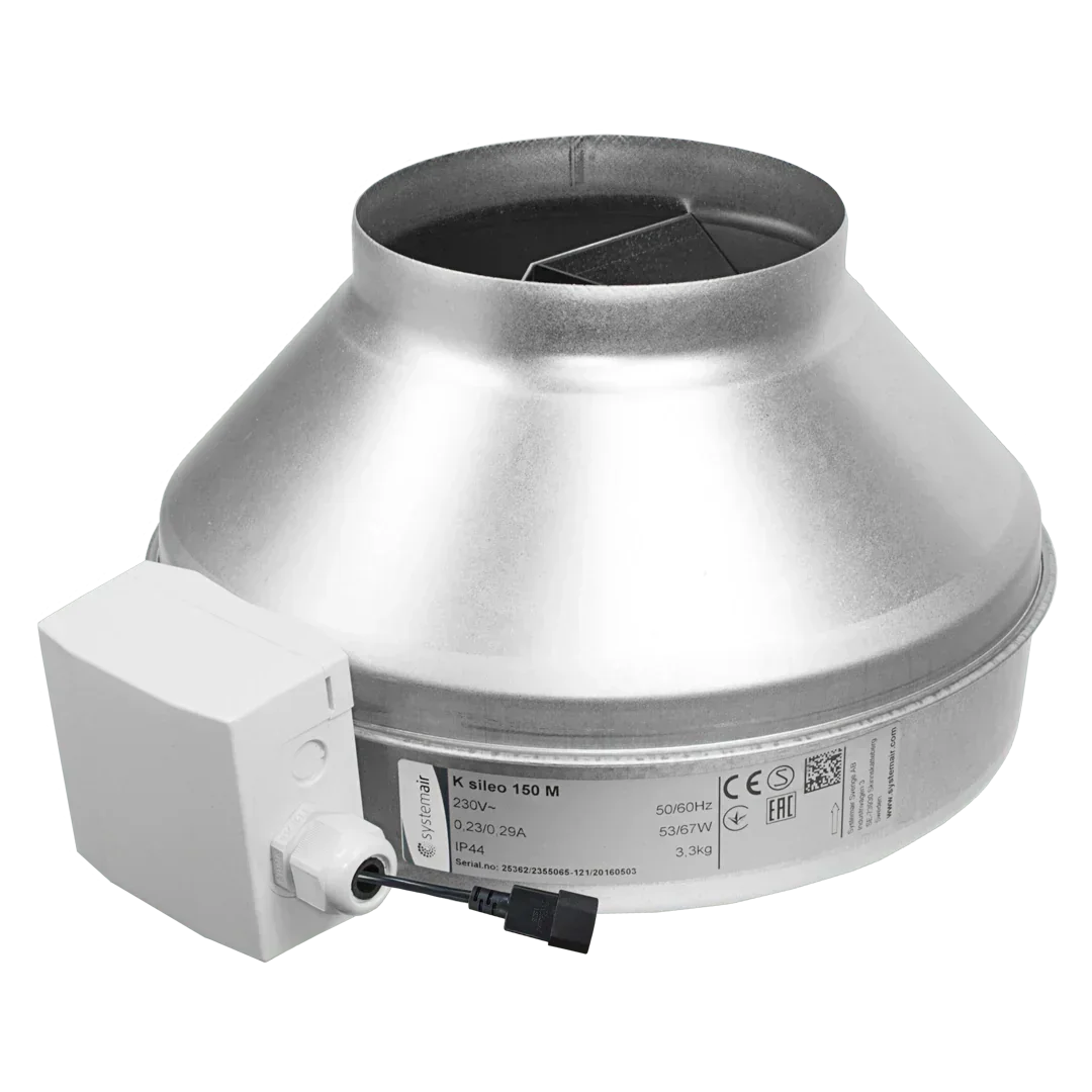 K Fan EC The K EC fan uses state of the art EC technology. The motor control and protection electronics are built into the