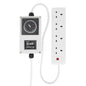 The LUMii BLACK contactor timer is a simple and cost-effective solution for grow light scheduling, ensuring that plants get