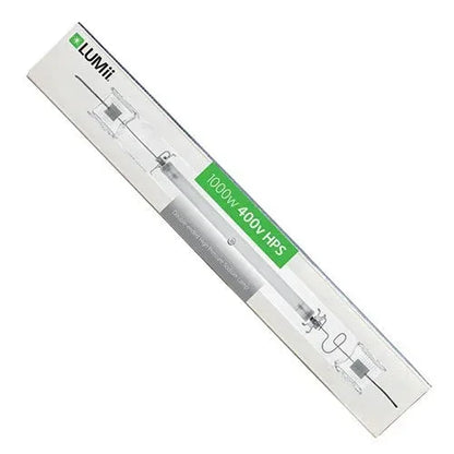 A 1000W 400V Double-Ended HPS lamp from LUMii, delivering intense, high-output light for maximum flowering performance.