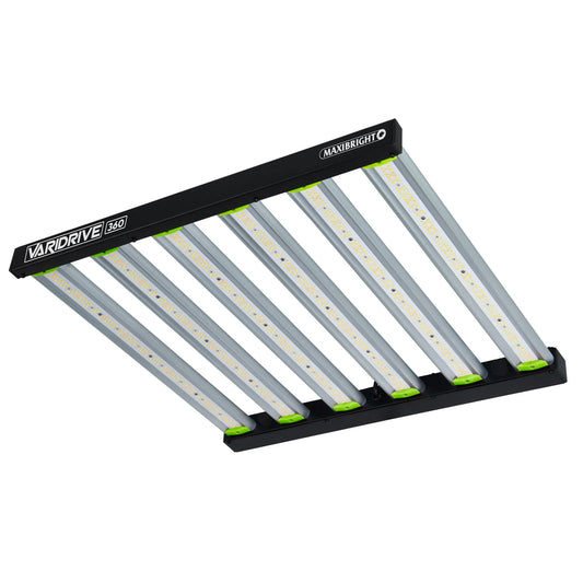 Maxibright VARIDRIVE 360W LED with Integrated Driver A compact, high-efficiency LED grow light designed for smaller spaces.