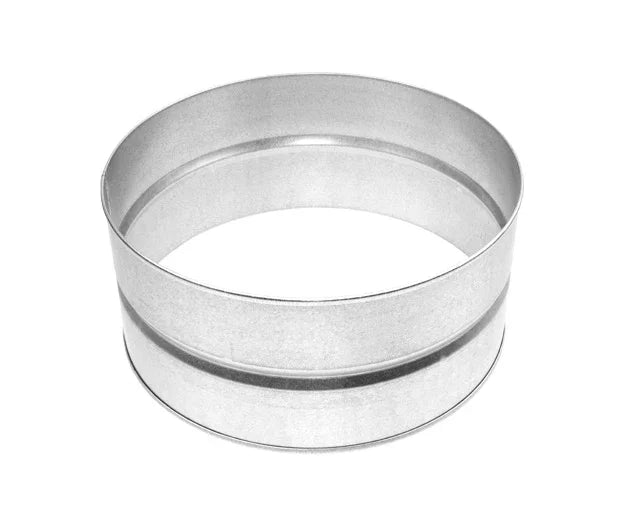 Female to female duct joiners made of high quality galvanised steel. Durable strong construction built to last.