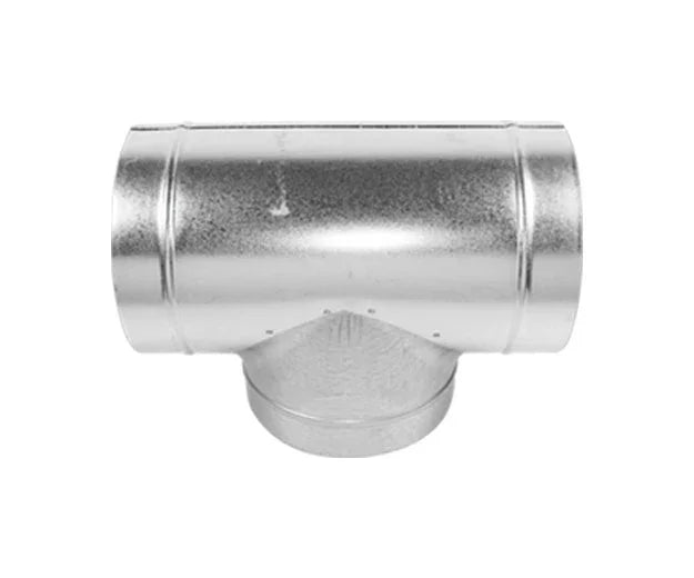 Join two ducts into one. Male - Male - Male, so ducting can be sealed to each outlet. Strong durable galvanised steel