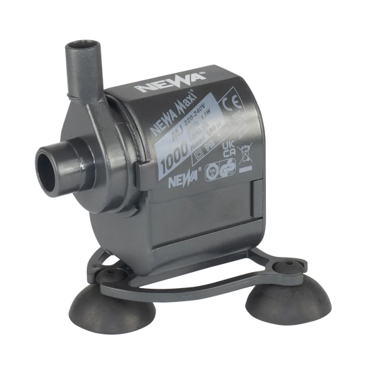 NEWA Maxi MJ Pumps Submersible water pumps for small to medium hydroponics systems. All Newa Maxi MJ pumps feature a silent,