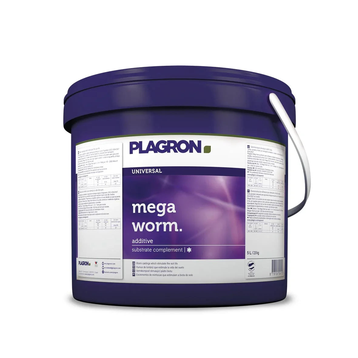 Plagron Mega Worm Boost your plants with a premium natural soil improver crafted from high-quality worm castings. This