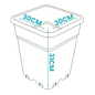 Plastic Pots Black square pots are useful for hand watering, flood and drain, drip feed systems or for your own homemade