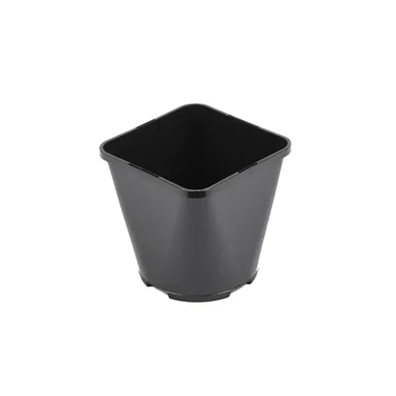 Plastic Pots Black square pots are useful for hand watering, flood and drain, drip feed systems or for your own homemade
