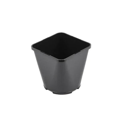 Plastic Pots Black square pots are useful for hand watering, flood and drain, drip feed systems or for your own homemade