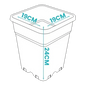 Plastic Pots Black square pots are useful for hand watering, flood and drain, drip feed systems or for your own homemade