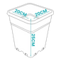 Plastic Pots Black square pots are useful for hand watering, flood and drain, drip feed systems or for your own homemade