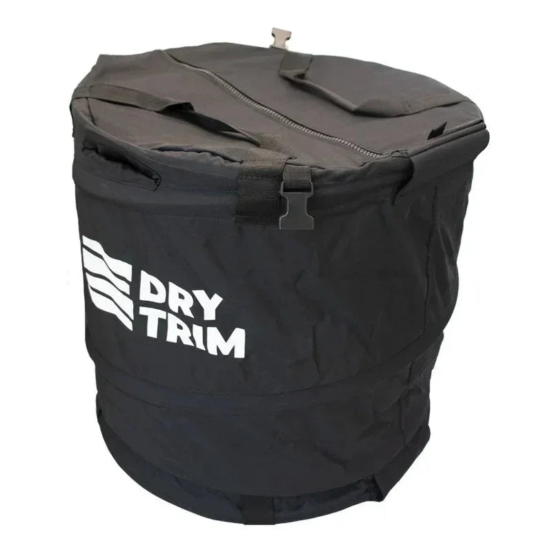 Black Dry Trim hydroponic harvest bag with carry handles and zipper closure