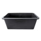 High quality unbreakable rectangular black plastic nutrient tank. The low profile of this tank makes it ideal for making