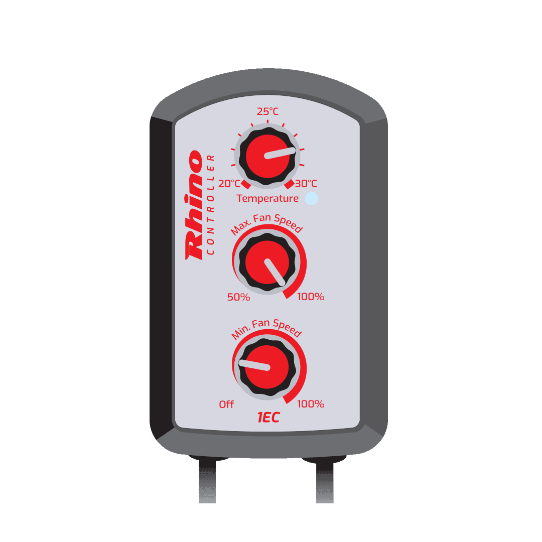 Rhino EC Fan Controller - Rhino 1EC Fan Controller - DiscountHydro.com - 89.00 - Fans & Filters > Fan Controllers, GAS (Global Air Supplies), Rhino