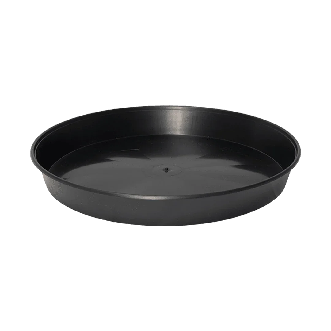 Heavy duty, reusable black pots suitable for a variety of pot sizes. Featuring a deep ridged base, these pots aid water