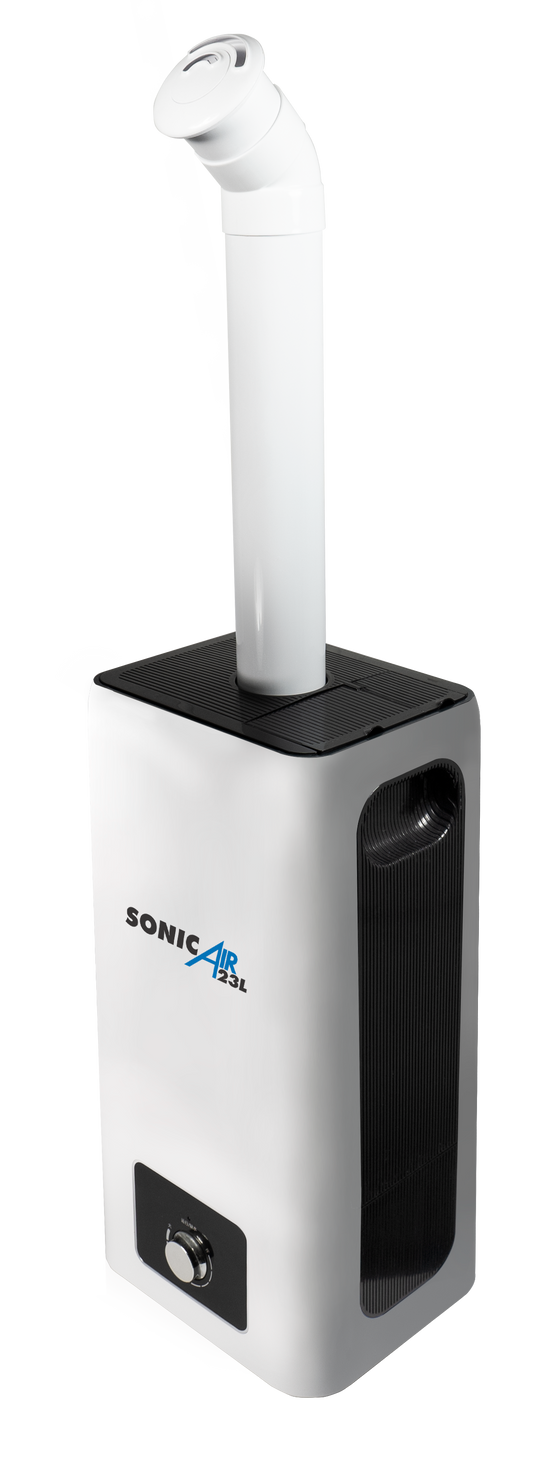  the SonicAir 23L Humidifier has been designed for medium to small grow rooms, which would be overpowered by the SonicAir Pro.