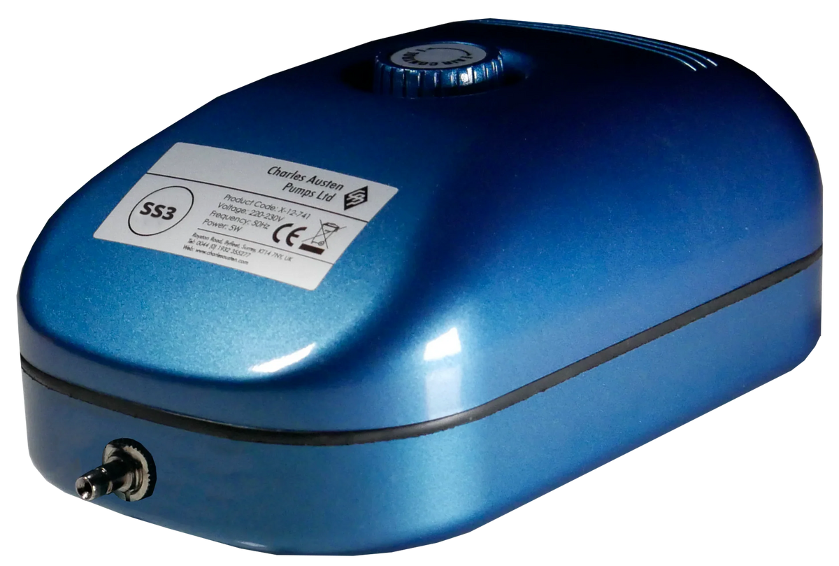 Charles Austen SS/ACO 96 Series The ACO96 series of super quiet air pumps are ideal for oxygenating nutrient reservoirs or
