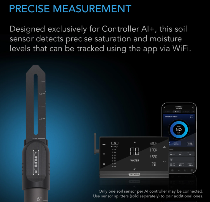 AC Infinity Soil Sensor Probe - Default Title - DiscountHydro.com - 19.99 - Tools and Accessories