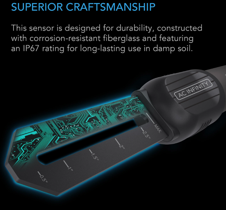 AC Infinity Soil Sensor Probe - Default Title - DiscountHydro.com - 19.99 - Tools and Accessories