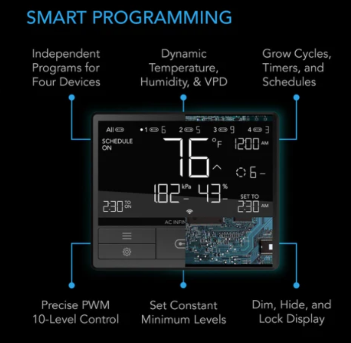 AC Infinity Controller 69 Pro - Default Title - DiscountHydro.com - 89.99 - AC Infinity, Environment Control, Fans & Filters > Fan Controllers