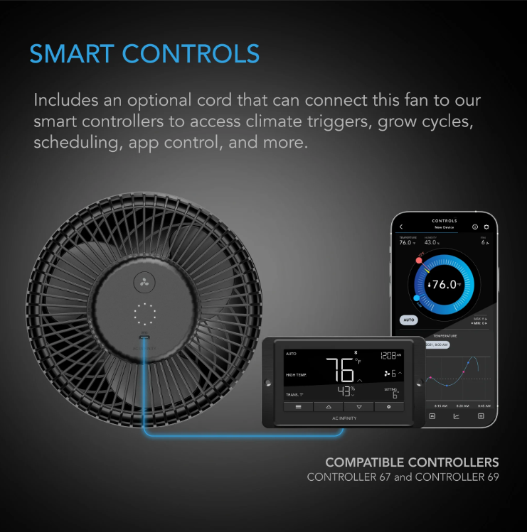 AC Infinity - Cloudray Series A6 - Default Title - DiscountHydro.com - 48.99 - AC Infinity, Cloudray Series, Fans & Filters > Circulations Fans, GAS (Global Air Supplies)
