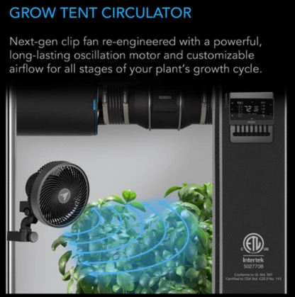 AC Infinity - Cloudray Series A9 - Default Title - DiscountHydro.com - 56.99 - AC Infinity, Fans & Filters > Circulations Fans