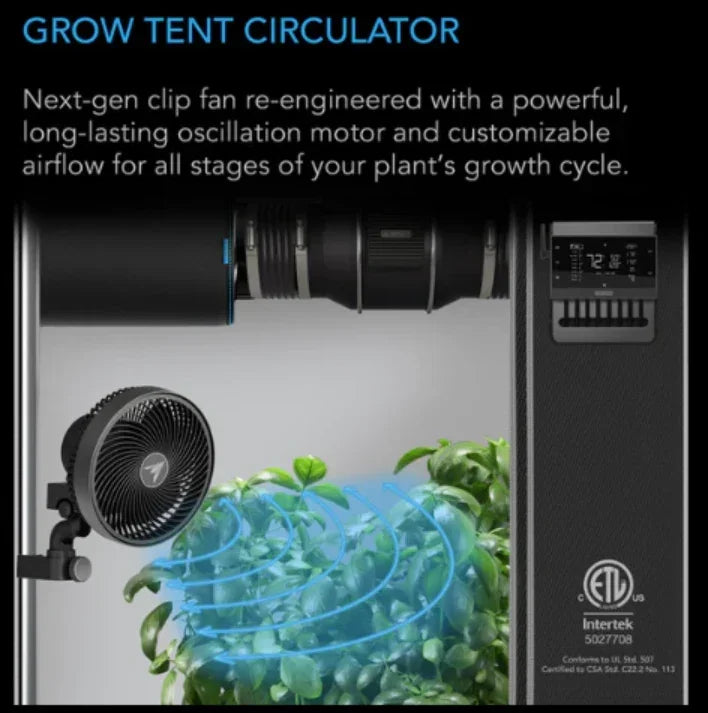 AC Infinity Cloudray A9 clip fan