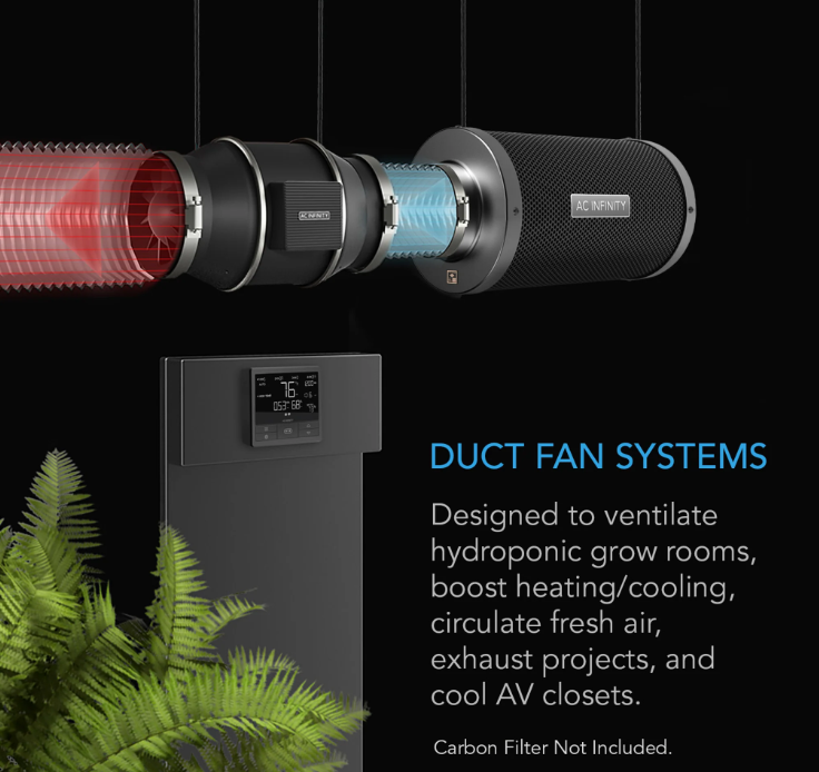 AC Infinity - Pro T4 - Default Title - DiscountHydro.com - 118.00 - AC Infinity, Fans & Filters > Fan Controllers, Fans & Filters > Inline / Intake Fans