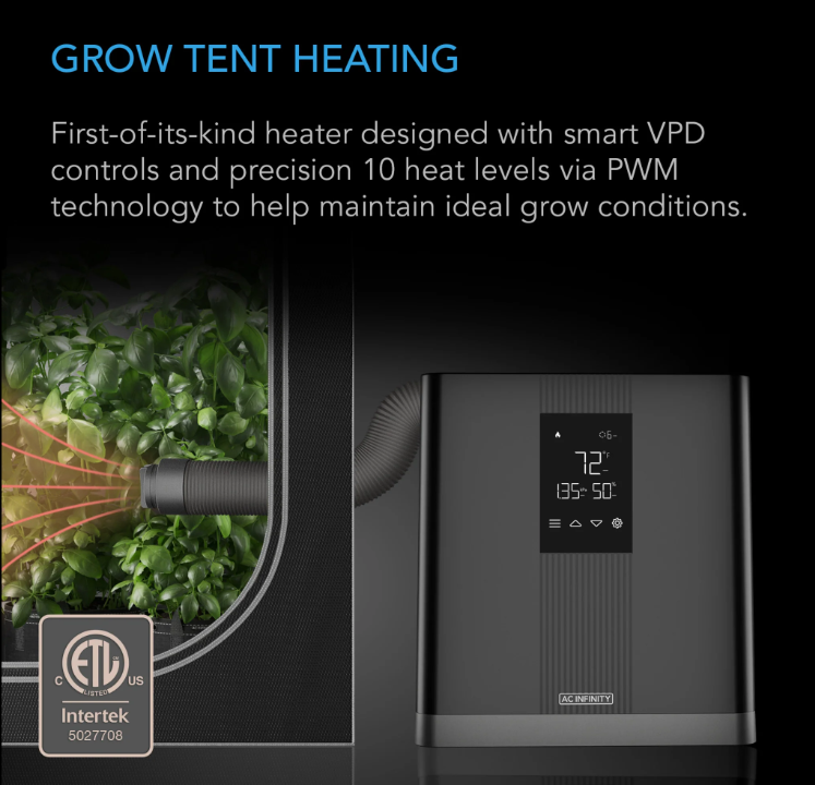 AC Infinity - Thermoforge Heater T3 - Default Title - DiscountHydro.com - 118.00 - AC Infinity, Environment Control > Heaters