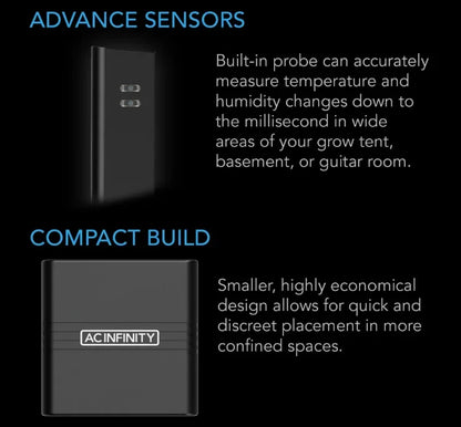 AC Infinity Cloudcom A2 mini smart thermo-hygrometer