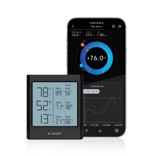 AC Infinity - Cloudcom B2 - Default Title - DiscountHydro.com - 19.99 - AC Infinity, Environment Control > Environment Controllers, Environment Control > Thermometers & Hygrometers