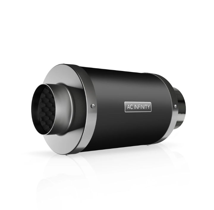 AC Infinity - Dust Silencers - 4 inch - DiscountHydro.com - 40.99 - AC Infinity, Fans & Filters > Ducting Accessories, Fans & Filters > Silencers