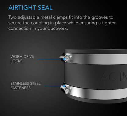 AC Infinity - Noise Reduction Clamps - 4 inch - DiscountHydro.com - 11.99 - AC Infinity, Fans & Filters > Ducting Accessories, Tools and Accessories