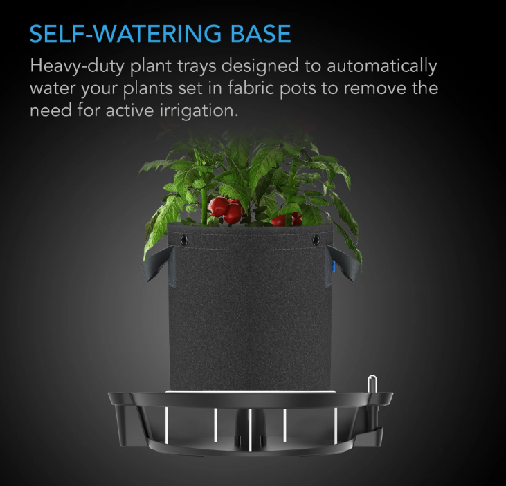 AC Infinity - Self Watering Bases - 5 Gallon - DiscountHydro.com - 54.99 - AC Infinity, Pots & Trays > Auto Feeding Systems, Pots & Trays > System Parts, Systems