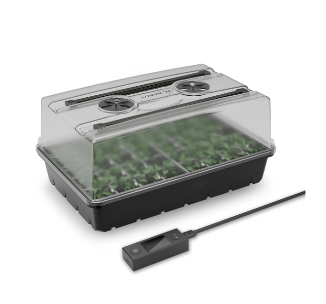 AC Infinity - Humidity Dome with Light Bars - HDL5 Humidity Dome with Light Bars 5 x 8 Tray - DiscountHydro.com - 71.99 - AC Infinity, Grow Media > Propagation, Lighting > Propagation Lighting, Pots & Trays > Propagation Trays