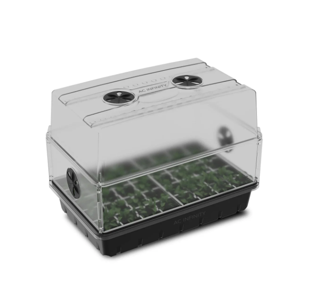 AC Infinity - Humidity Dome - HDA5 Humidity Dome 5 x 8 Tray - DiscountHydro.com - 33.99 - AC Infinity, Grow Media > Propagation, Pots & Trays > Propagation Trays