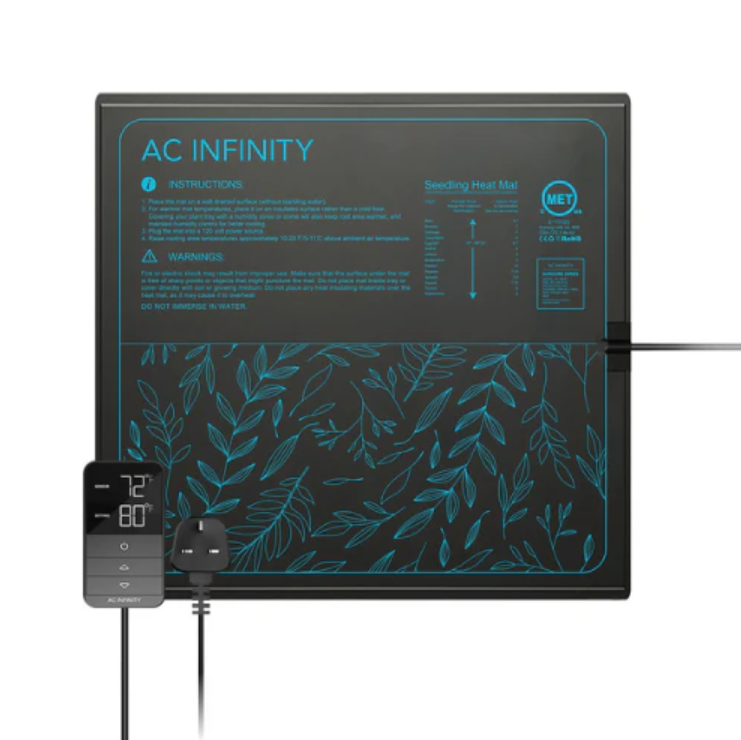 AC Infinity - Seedling Heat Mats - Suncore H3 10 x 20.75 Inch - DiscountHydro.com - 22.99 - AC Infinity, Environment Control > Heaters, Germination, Grow Media > Propagation