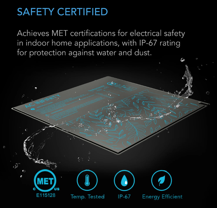 AC Infinity - Seedling Heat Mats - Suncore H3 10 x 20.75 Inch - DiscountHydro.com - 22.99 - AC Infinity, Environment Control > Heaters, Germination, Grow Media > Propagation