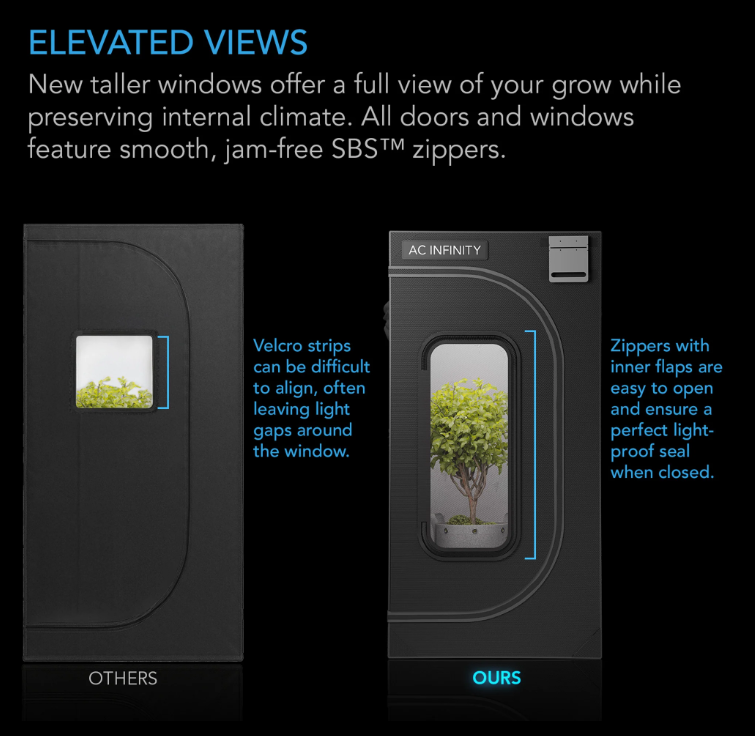 Cloudlab Grow Tent - AC-CBA422 60cm x 60cm x 120cm - DiscountHydro.com - 138.00 - AC Infinity, Grow Tent, Grow Tents > Grow Tents