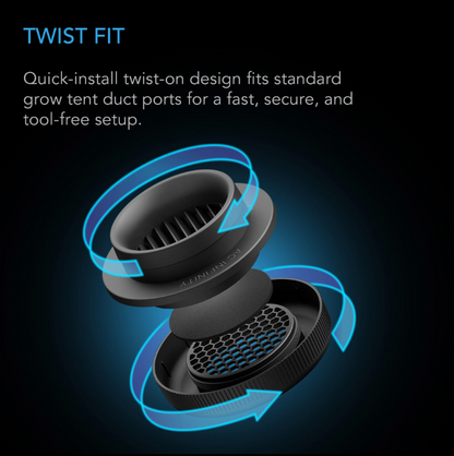 Grow Tent Duct Vent Attachment - 6 inch 2 Pack - DiscountHydro.com - 33.99 - AC Infinity, Grow Tent