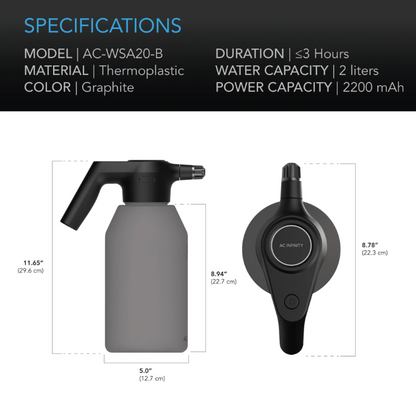 Automatic Water Sprayer - Graphite - DiscountHydro.com - 28.99 - 
