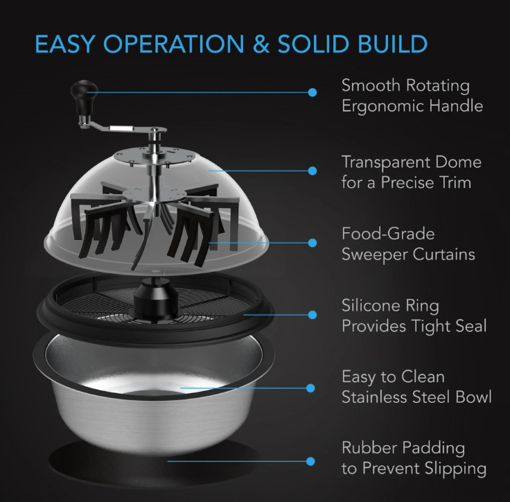 Bowl Trimmer - Bowl Trimmer 16 inch - DiscountHydro.com - 128.00 - AC Infinity, Tools and Accessories > Trimming & Harvesting