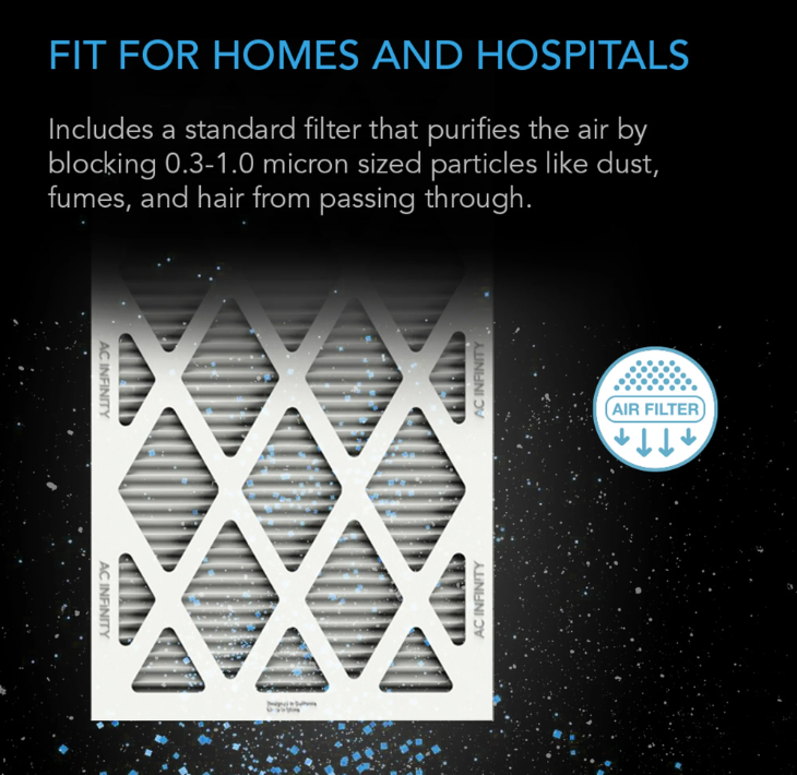 Air Filter Boxes - 4 inch - DiscountHydro.com - 108.00 - AC Infinity, Fans & Filters > Inline / Intake Fans