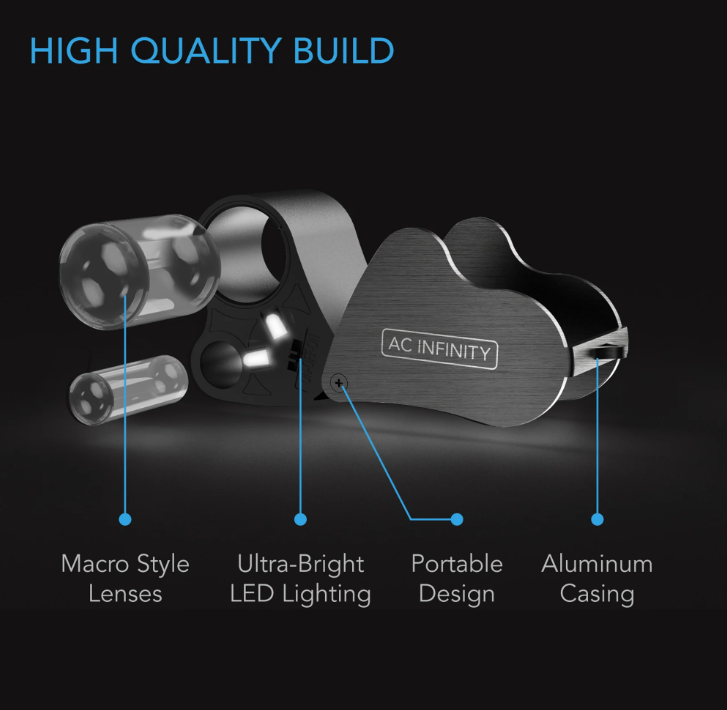 Harvest Tools - Jewelers Loupe - DiscountHydro.com - 10.99 - AC Infinity, Tools and Accessories > Trimming & Harvesting