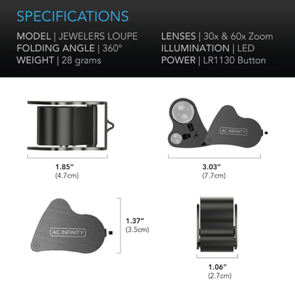 Harvest Tools - Jewelers Loupe - DiscountHydro.com - 10.99 - AC Infinity, Tools and Accessories > Trimming & Harvesting